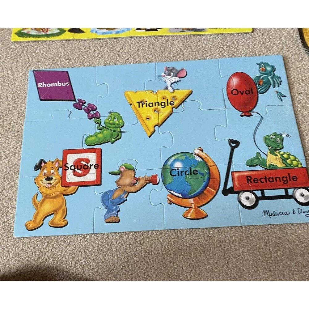 Melissa & Doug Beginning Skills Floor Puzzle 48 pc